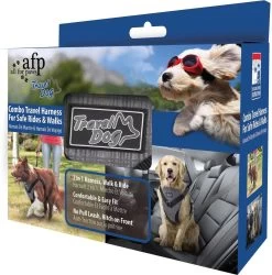 All For Paws Honden Autogordel – Hondenautoaccessoire – Nek46-76/Borst 61-86 Cm Grijs