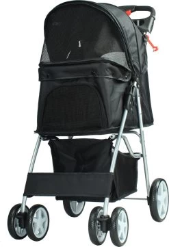 Cabino Inklapbare Hondenbuggy – Zwart