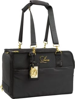 Designer Vliegtuig Hondentas | Luxe Hondentassen | Hondendraagtas | Honden Draagtas | Honden Reistas | Zwart