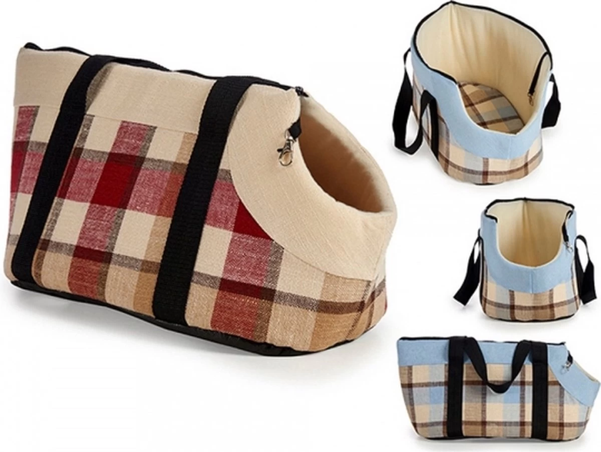 Draagtas Hond – Hondentas – Draagmand – Geruit – (28 X 39 X 40 Cm) 3 Draagtas Hond – Hondentas – Draagmand – Geruit – (28 X 39 X 40 Cm)