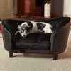 ENCHANTED PET | Enchanted Hondenmand Sofa Ultra Pluche Snuggle Wicker Zwart -Benodigdheden Voor Huisdieren Winkel ENCHANTED PET Enchanted Hondenmand Sofa Ultra Pluche Snuggle Wicker Zwart