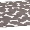 Flamingo – Hondendeken Fleece Botmotief – Grijs – 100 X 70 X 0.2 Cm -Benodigdheden Voor Huisdieren Winkel Flamingo Hondendeken Fleece Botmotief Grijs 100 x 70 x 0.2 cm