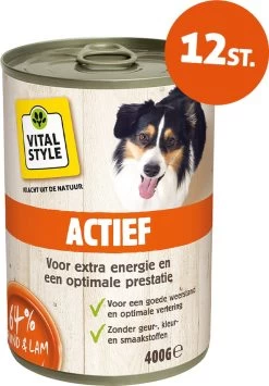 Hond Actief – Natvoer – 400 G – 12 Stuks