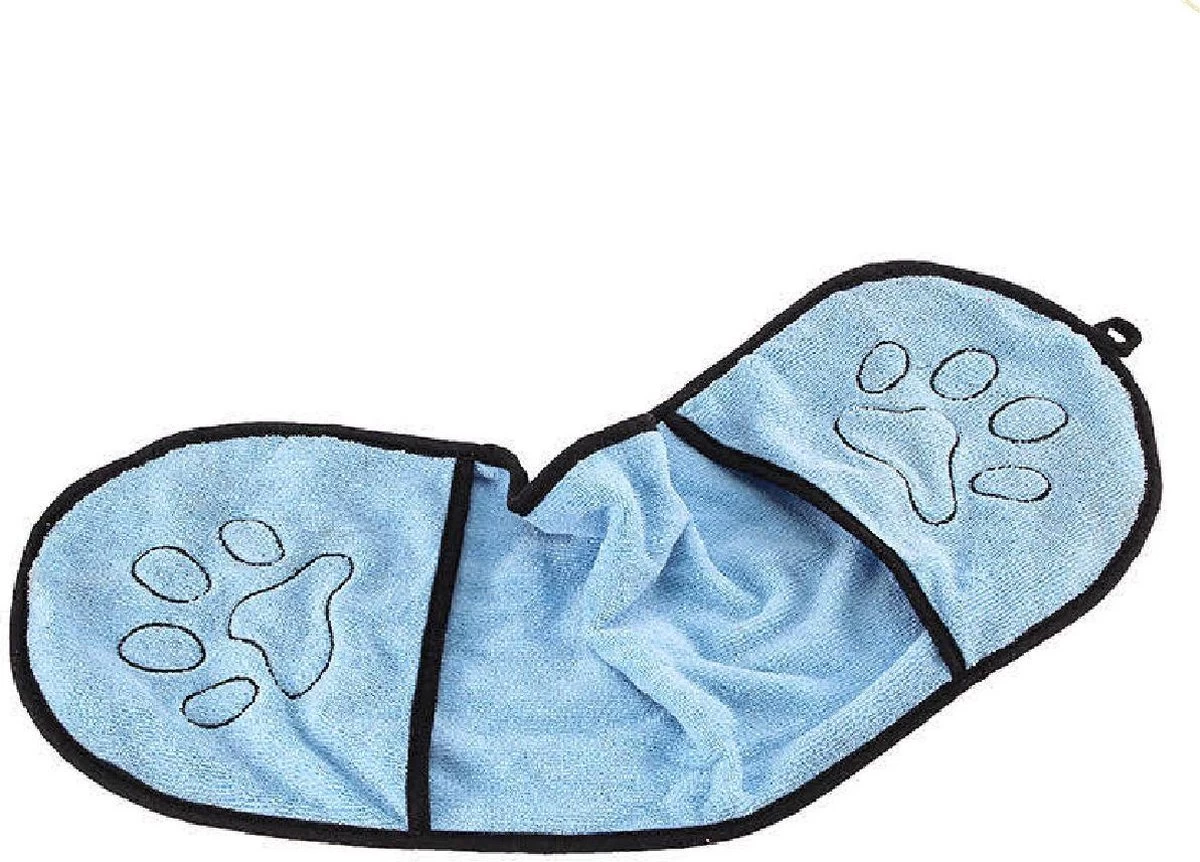 Hondenhanddoek – Hondendeken – Absorberend – Microvezel – 65*23CM – Blauw 3 Hondenhanddoek – Hondendeken – Absorberend – Microvezel – 65*23CM – Blauw