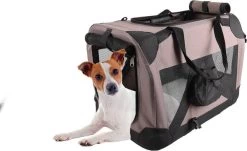 Flamingo Hondentas Alix – Bruin – 70 X 52 X 52 Cm