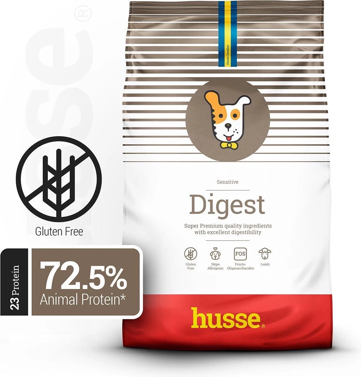Husse Lam En Rijst – Hypoallergene Hondenbrokken – Hondenvoer – 2 Kg