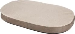 Kerbl Hondenmatras Met Traagschuim Ovaal 120×72 Cm Beige En Grijs 80334