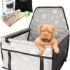 Luxe Autostoel Hond – Reisbench Opvouwbaar – Hondenmand Auto Achterbank – Waterdichte Hondenstoel – Grijs -Benodigdheden Voor Huisdieren Winkel Luxe Autostoel Hond Reisbench Opvouwbaar Hondenmand Auto Achterbank Waterdichte Hondenstoel Grijs