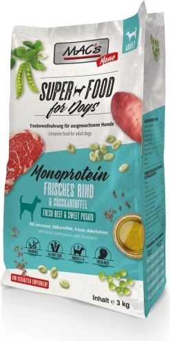 MAC’s Superfood Hondenvoer Mono Proteïne Rund 3kg Hondenbrokken