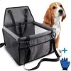 Opvouwbare Honden Autostoel – Donkergrijs 1 Opvouwbare Honden Autostoel – Donkergrijs -Benodigdheden Voor Huisdieren Winkel Opvouwbare Honden Autostoel Donkergrijs