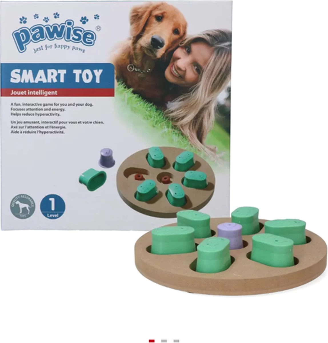 Pawise Hondenpuzzel – Intelligentiespeelgoed – Honden Training – Level 1 3 Pawise Hondenpuzzel – Intelligentiespeelgoed – Honden Training – Level 1