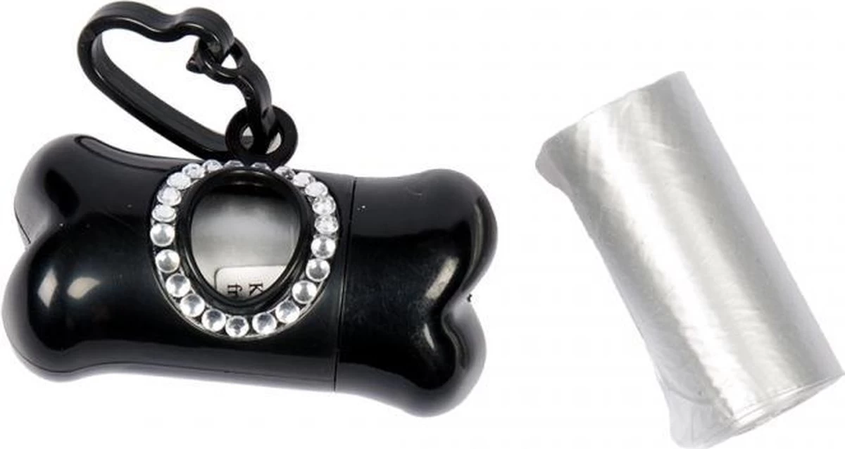 Duvo Poepzakjes Dispenser Beentje Mini Chic 2x10st Zwart Peopzakhouder 3 Duvo Poepzakjes Dispenser Beentje Mini Chic 2x10st Zwart Peopzakhouder