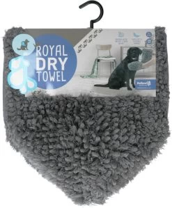 Royal Dry Towel Hondenhanddoek – Super Absorberend – Handig Voor Onderweg – 35×81 Cm – Microfiber Chenille – Geschikt Voor Honden En Overige Huisdieren