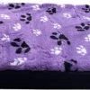 Topmast Blokkussen Hondenmatras Hondenkussen 125 X 90 X 10 Cm Vetfleece Lila Voetprint -Benodigdheden Voor Huisdieren Winkel Topmast Blokkussen Hondenmatras Hondenkussen 125 x 90 x 10 cm Vetfleece Lila voetprint