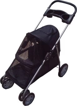 Topmast Hondenbuggy Honden Buggie 4 Wielen Zwart 94 X 46 X 91,5 Cm