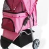 Topmast Modern – Hondenbuggy – Roze – Inklapbare – 3 Wielen – Comfort Buggy -Benodigdheden Voor Huisdieren Winkel Topmast Modern Hondenbuggy Roze Inklapbare 3 Wielen Comfort Buggy