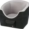 Trixie Hondenmand Autostoel Zwart / Grijs – 45X42X39 CM -Benodigdheden Voor Huisdieren Winkel Trixie Hondenmand Autostoel Zwart Grijs 45X42X39 CM