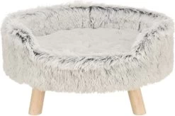 Trixie Hondenmand Sofa Harvey Ovaal Wit-zwart (60X54X28 CM)