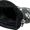 Trixie Relax Slaapzak Jimmy Zwart Met Pootprint -Benodigdheden Voor Huisdieren Winkel Trixie relax slaapzak jimmy zwart met pootprint