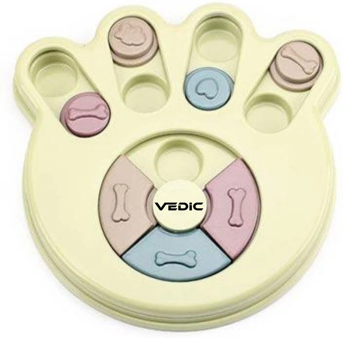 VEDIC® – Hondenpuzzel Hondenpoot Groen – Hondenspeelgoed – Verschuifbare Verstopplekken – 23x23cm 3 VEDIC® – Hondenpuzzel Hondenpoot Groen – Hondenspeelgoed – Verschuifbare Verstopplekken – 23x23cm