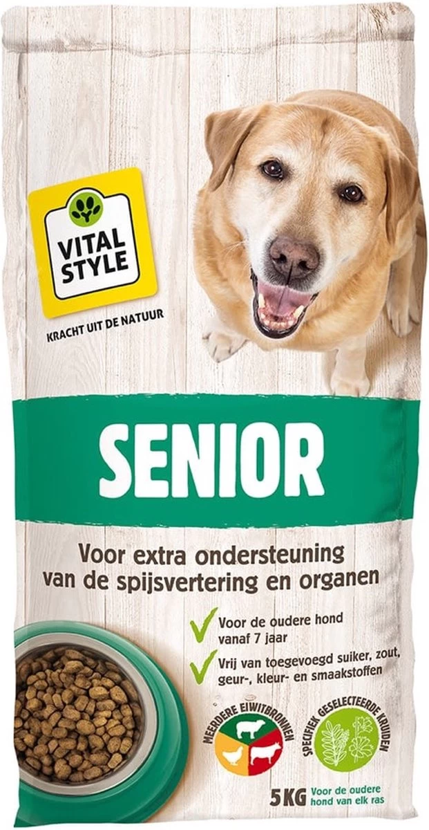 VITALstyle SENIOR – Hondenbrokken – 5 Kg 3 VITALstyle SENIOR – Hondenbrokken – 5 Kg