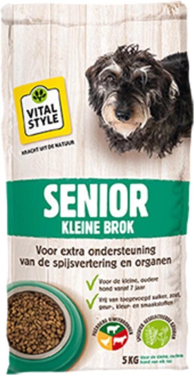 VITALstyle SENIOR – Hondenbrokken – Kleine Brok – 5 Kg