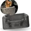 Velvet Silver – Autostoel Voor Hond – 57x50cm – Orthopedisch Kussen – Hondenmand Auto – Wasbaar – Handgemaakt -Benodigdheden Voor Huisdieren Winkel Velvet Silver Autostoel voor hond 57x50cm Orthopedisch kussen Hondenmand Auto Wasbaar Handgemaakt