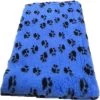 Vetbed Dierenmat Hondendeken Kobaltblauw Met Zwarte Voetprint Latex Anti Slip 100x75cm -Benodigdheden Voor Huisdieren Winkel Vetbed Dierenmat Hondendeken Kobaltblauw met Zwarte Voetprint Latex Anti Slip 100x75cm