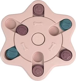 WUFY SIXARS Honden Puzzel – Honden Speelgoed – Honden Speeltjes – Slow Feeder – Honden Intelligentie – Denkspelletje – Anti Schrokbak – Interactieve – Langzame Voerbak – Hondenpuzzel – Roze