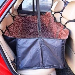 Waterdichte Antislip XXL Hondendeken – Autodeken Voor Honden – Honden -Wolkpatroon – Koper/Bruin