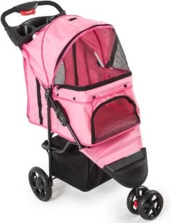 Hondenbuggy 3 Wieler Roze Voor Hondjes Tot Ca. 12KG