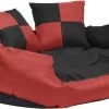 VidaXL Hondenkussen Omkeerbaar En Wasbaar 85x70x20 Cm Rood En Zwart -Benodigdheden Voor Huisdieren Winkel vidaXL Hondenkussen omkeerbaar en wasbaar 85x70x20 cm rood en zwart 1